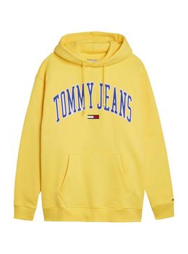Sudadera Tommy Jeans HOODIE ASPEN Amarillo Hombre