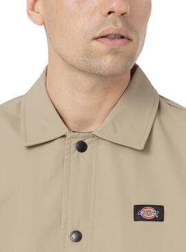 Chaqueta Dickies Oakport Coach Beige Para Hombre