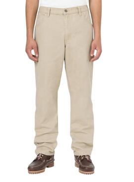 Pantalón Carpenter Dickies Duck Pant Beige Para Hombre