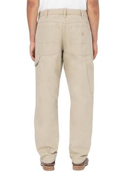 Pantalón Carpenter Dickies Duck Pant Beige Para Hombre