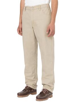 Pantalón Carpenter Dickies Duck Pant Beige Para Hombre