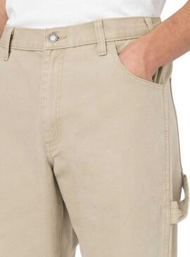 Pantalón Carpenter Dickies Duck Pant Beige Para Hombre