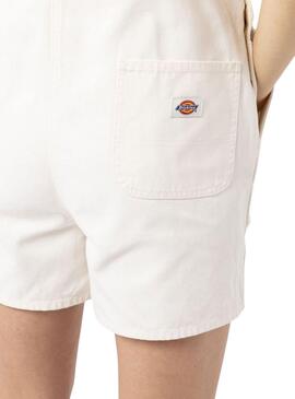 Peto Dickies Duck Canvas Blanco Para Mujer