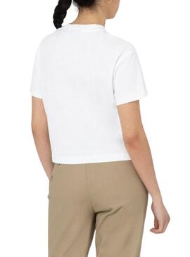 Camiseta Dickies Oakport Boxy Blanco Para Mujer