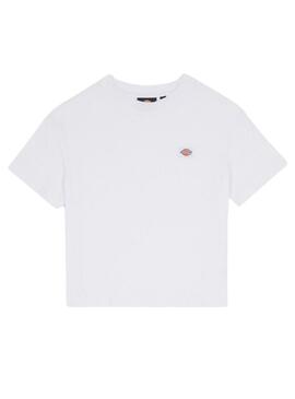 Camiseta Dickies Oakport Boxy Blanco Para Mujer