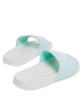 Chanclas Pepe Jeans Slider Blanco Para Niña