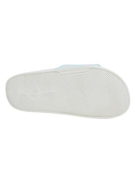 Chanclas Pepe Jeans Slider Blanco Para Niña