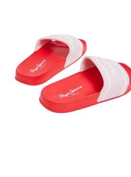 Chanclas Pepe Jeans Slider Rojo Para Niña