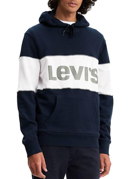 Levis Reflective Hoodie Azul Hombre