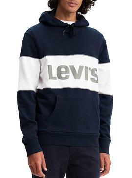 Sudadera Levis Reflective Hoodie Azul Hombre