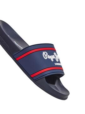 Chanclas Pepe Jeans Slider Marino Para Niño