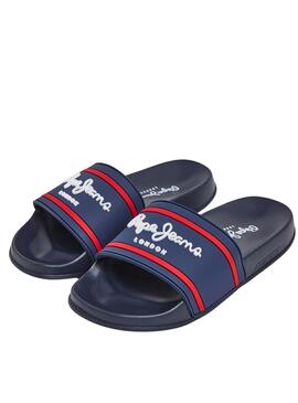 Chanclas Pepe Jeans Slider Marino Para Niño