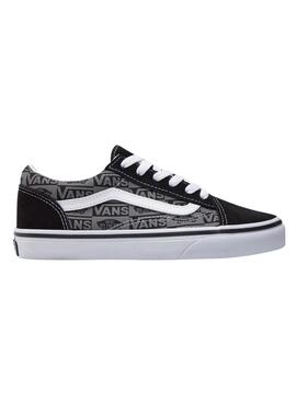 Zapatillas Vans Old Skool Logo Negro Teen