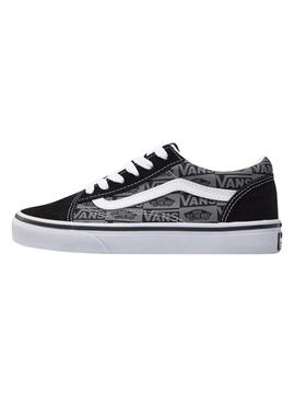 Zapatillas Vans Old Skool Logo Negro Teen