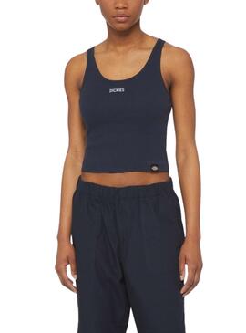 Crop Top Dickies Yorktown Azul Marino Para Mujer