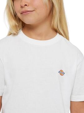 Camiseta Dickies Mapleton Blanco Para Niña