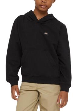 Sudadera Dickies Youth Oakport Hoodie Negro Para Niño Y Niña