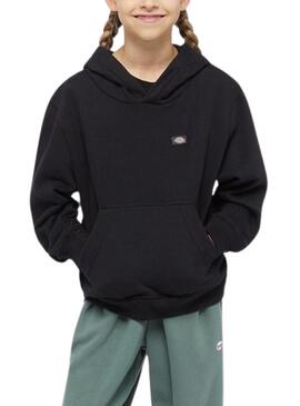 Sudadera Dickies Youth Oakport Hoodie Negro Para Niño Y Niña