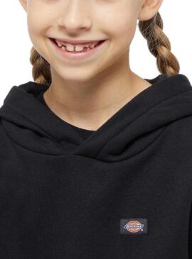 Sudadera Dickies Youth Oakport Hoodie Negro Para Niño Y Niña