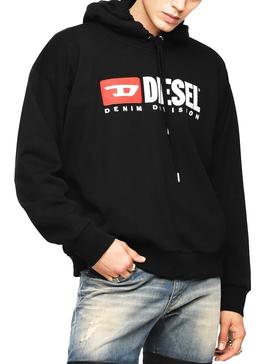 Sudadera Diesel S-Division Negro Hombre