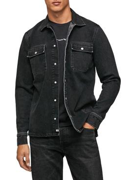 Sobrecamisa Pepe Jeans Weston Hombre Negro Denim