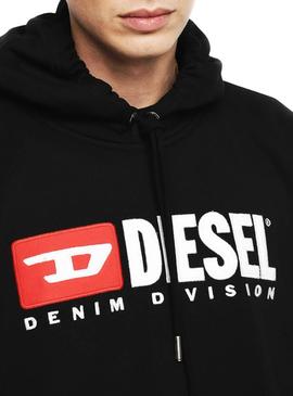 Sudadera Diesel S-Division Negro Hombre