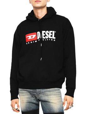 Sudadera Diesel S-Division Negro Hombre