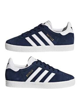Zapatillas Adidas Gazelle Marino Para Niño y Niña