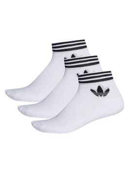 Pack Calcetines Adidas Trefoil Blanco Para Mujer