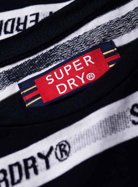 Camiseta Superdry Cote Stripe Marino