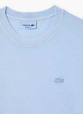 Camiseta Lacoste Dyed Azul Para Mujer y Hombre