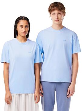 Camiseta Lacoste Dyed Azul Para Mujer y Hombre