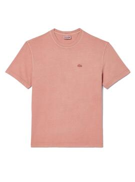 Camiseta Lacoste Dyed Rosa Para Mujer y Hombre