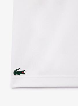 Camiseta Lacoste Tenis Colorblock Blanco Para Hombre