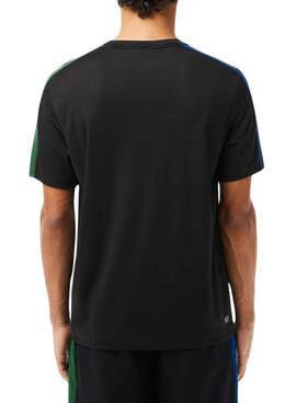 Camiseta Lacoste Tenis Colorblock Azul Marino Para Hombre
