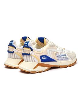 Zapatillas Lacoste Neo 003 Beige y Azul Para Hombre