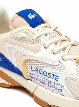 Zapatillas Lacoste Neo 003 Beige y Azul Para Hombre