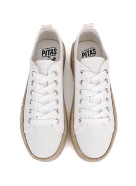 Zapatillas Walkin Pitas Tina Blanco Para Mujer