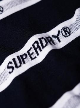 Camiseta Superdry Cote Stripe Marino