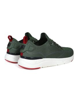 Zapatillas Walkin Pitas Cue Verde Para Hombre