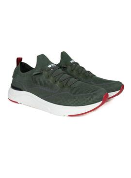 Zapatillas Walkin Pitas Cue Verde Para Hombre