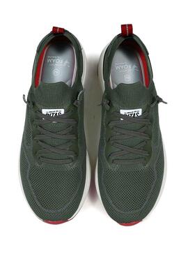 Zapatillas Walkin Pitas Cue Verde Para Hombre