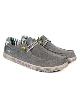 Zapatos Walkin Pitas Rustic Gris Para Hombre