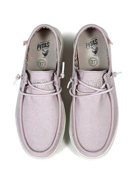 Zapatos Walkin Pitas Wallabi Dafne lila para mujer