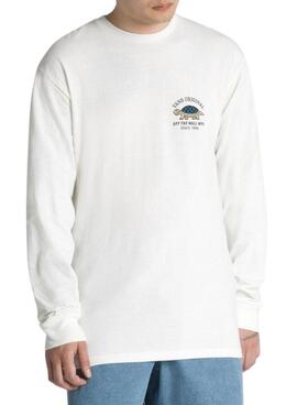 Sudadera Vans Turtle Racer Blanco Para Hombre 