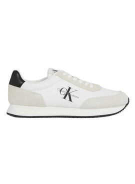 Zapatillas Calvin Klein Retro Runner Blanco Hombre 