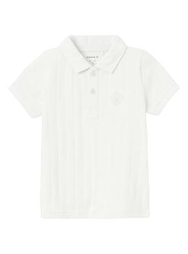 Polo Name It Fen Blanco Para Niño