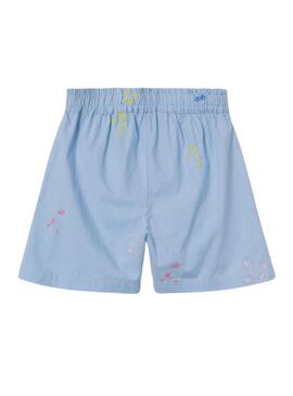 Shorts Name It Falower Azul Para Niña