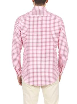 Camisa El Pulpo Cuadro Ventana Rosa Para Hombre