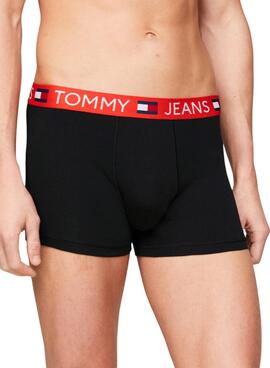 Pack 3 Calzoncillos Tommy Jeans Trunk Negro Para Hombre